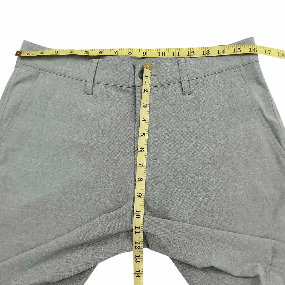 RVCA VA Hybrid Shorts Mens 32 Gray Stretch Lightweight Casual Beach Travel